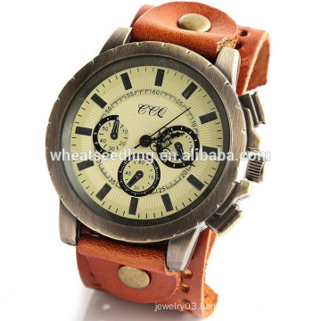 High Quality Most Popular Custom leather strap Men Hand Watch